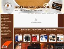 Tablet Screenshot of kaffeeservice24.com